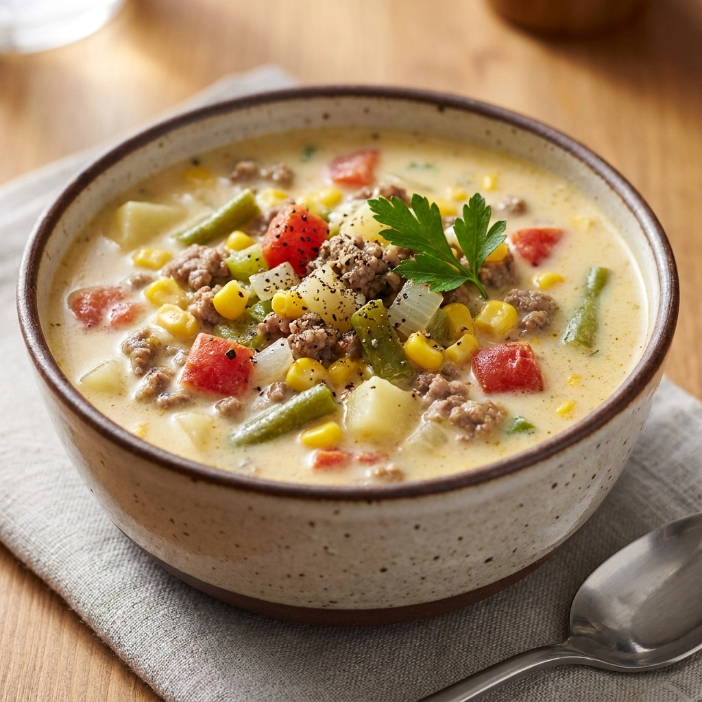 Creamy Cowboy Soup Recipe | Easy Hearty Bean and Corn Soup