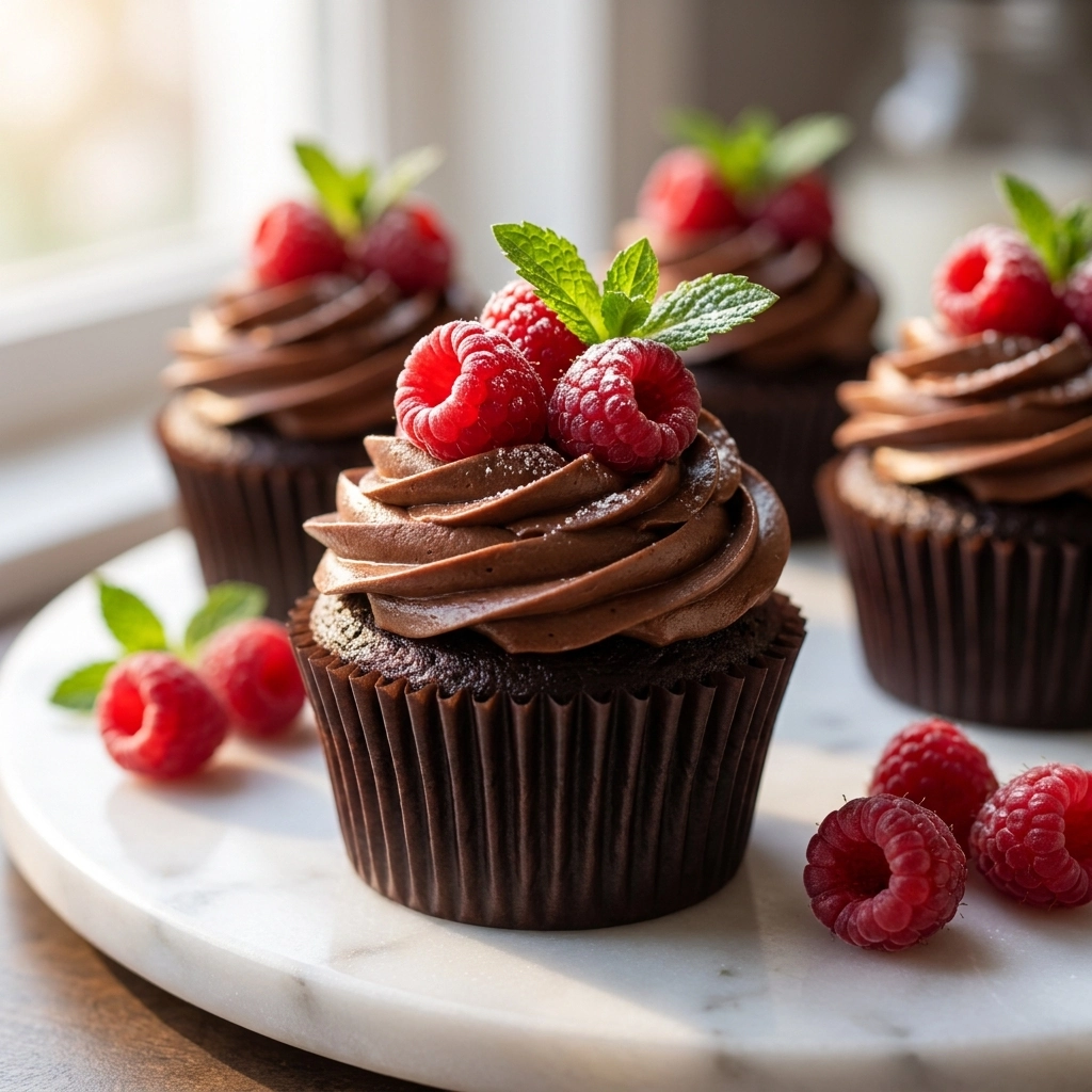 Molten Raspberry Chocolate Cupcakes: A Decadent Delight | Gooey Chocolate Dessert