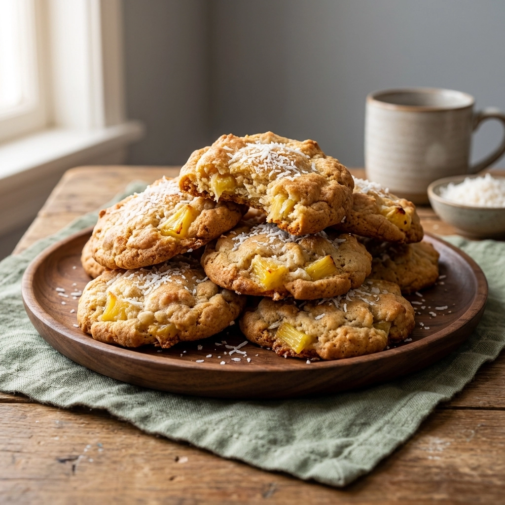 Tropical Pineapple Coconut Cookies: A Sun-Drenched Treat | Easy Summer Dessert