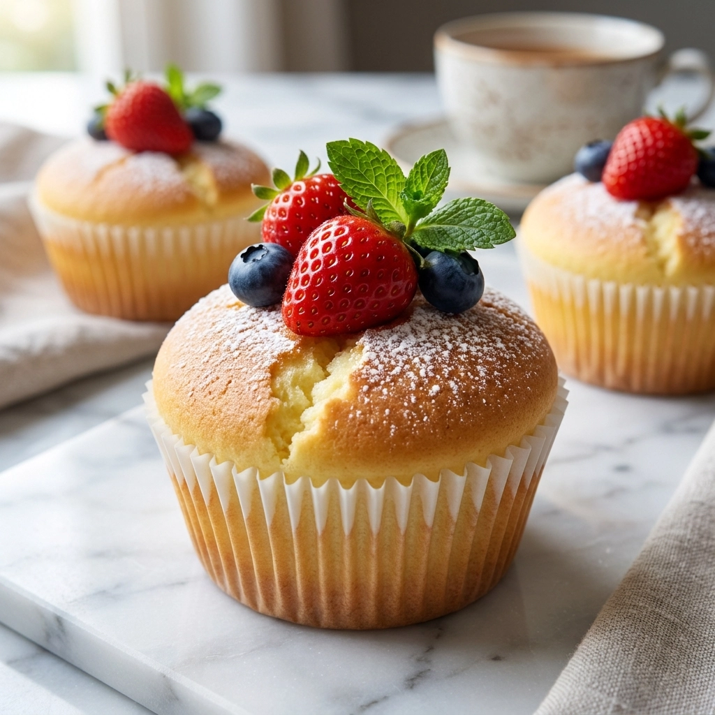 Cloud-Like Fluffy Japanese Cotton Cheesecake Cupcakes | Easy Japanese Cheesecake Recipe