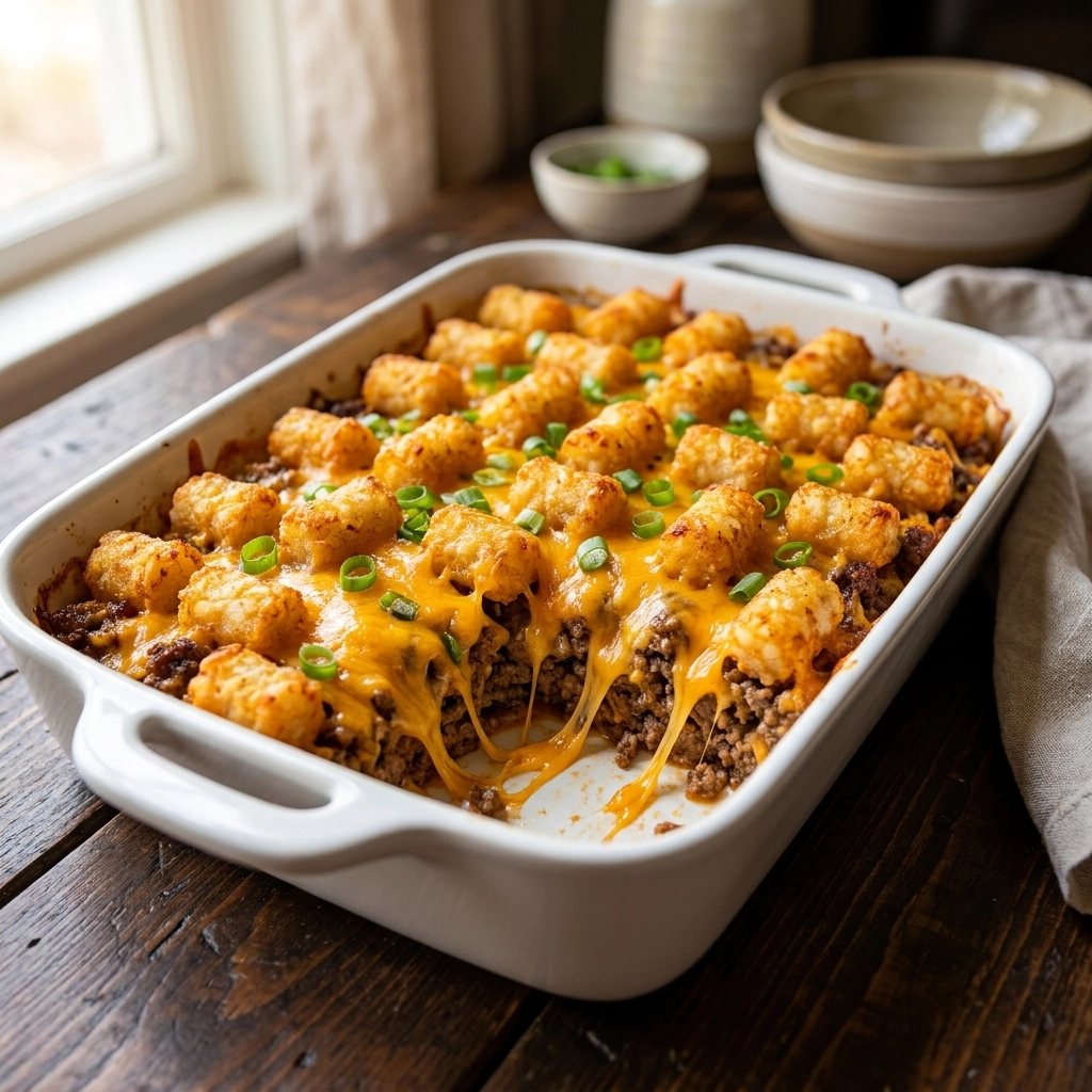 Cheeseburger Tater Tot Casserole: The Ultimate Comfort Food | Easy Family Dinner