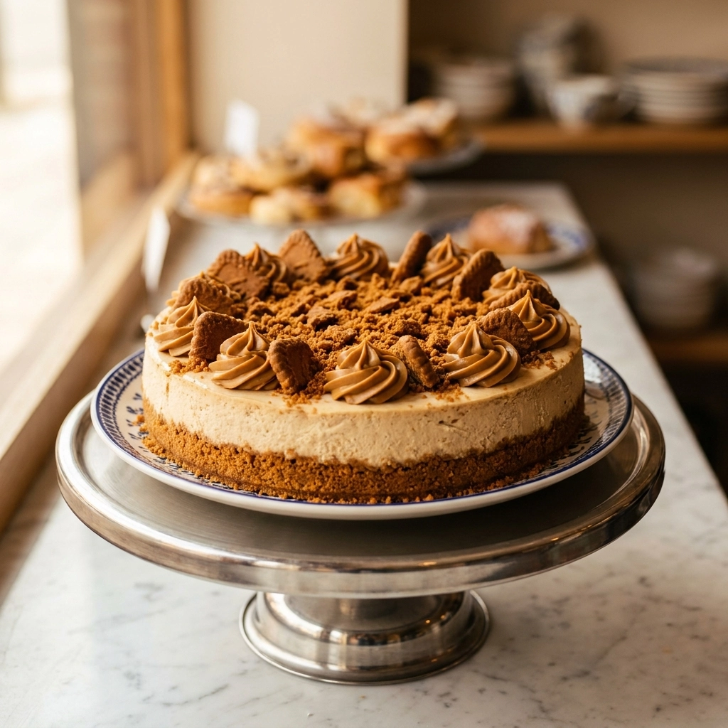 Creamy Biscoff Cheesecake: The Ultimate Speculoos Dream | Easy No Bake Dessert