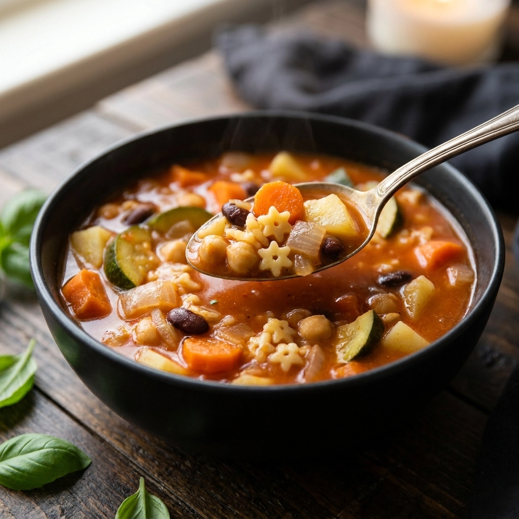 Longevity Soup (Blue Zones Minestrone) | Healthy Plant Based Vegetable Soup