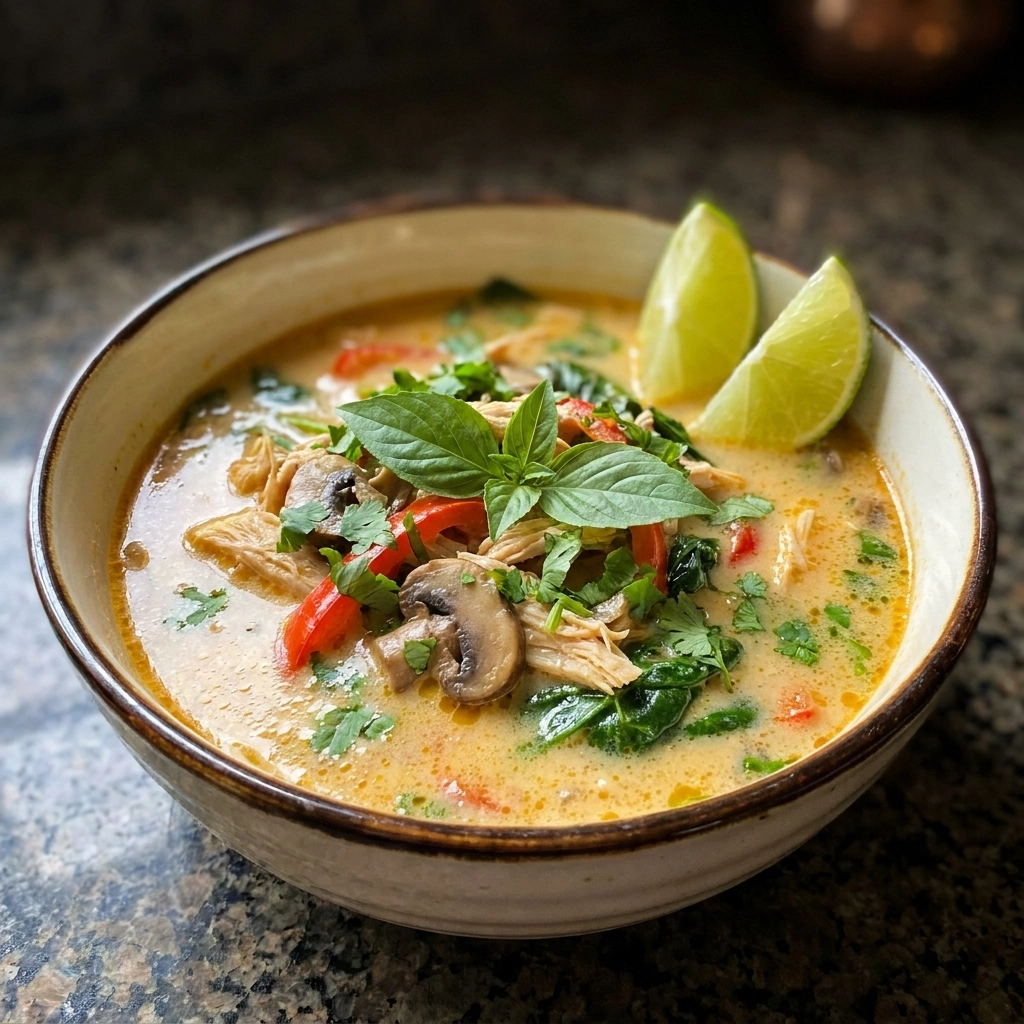 Thai Chicken Coconut Soup: A Bold Journey in Flavor | Creamy Tom Kha Gai Recipe