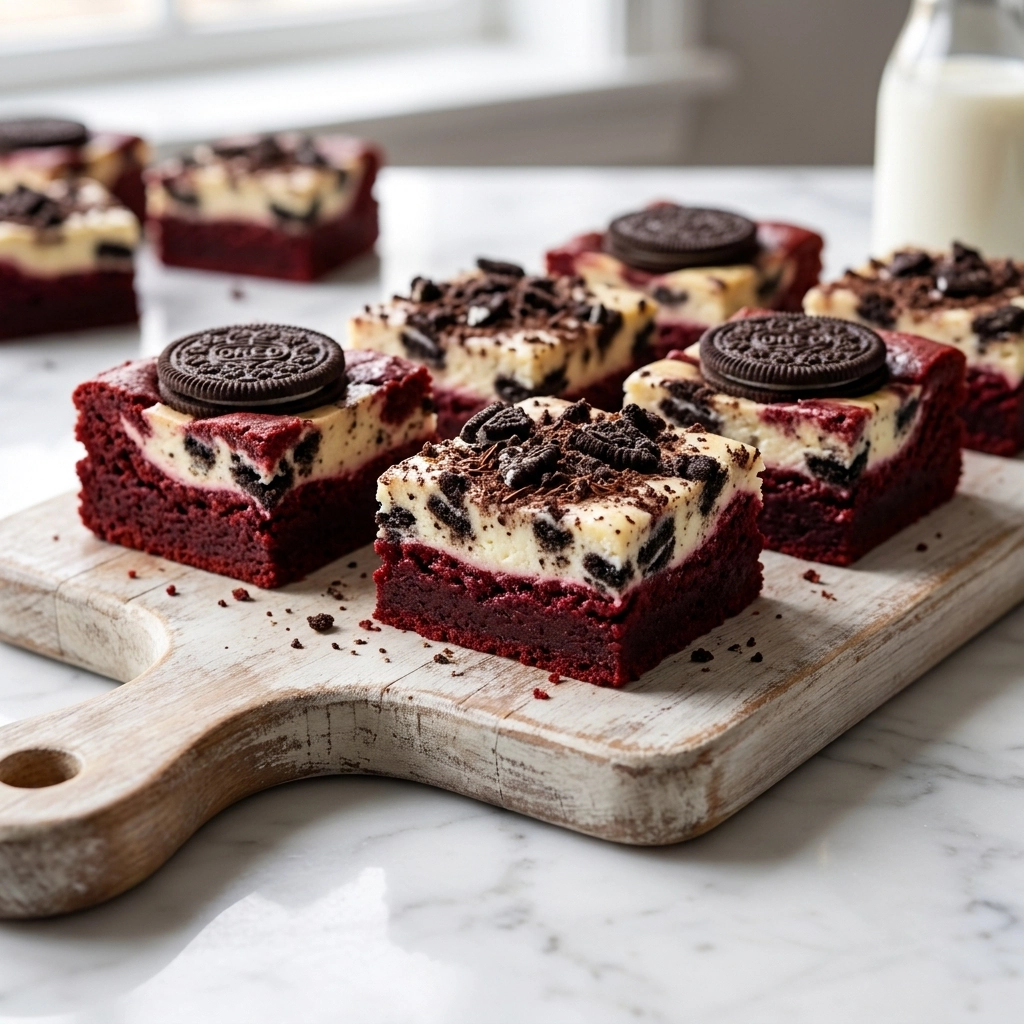 Red Velvet Oreo Cheesecake Brownies: The Ultimate Dessert Mashup | Easy Dessert Bars