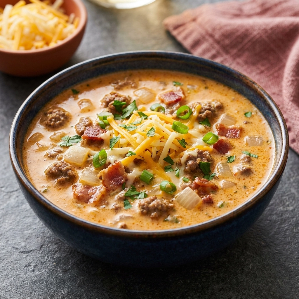 The Ultimate Keto Cheeseburger Soup | Easy Low Carb Comfort Food Dinner