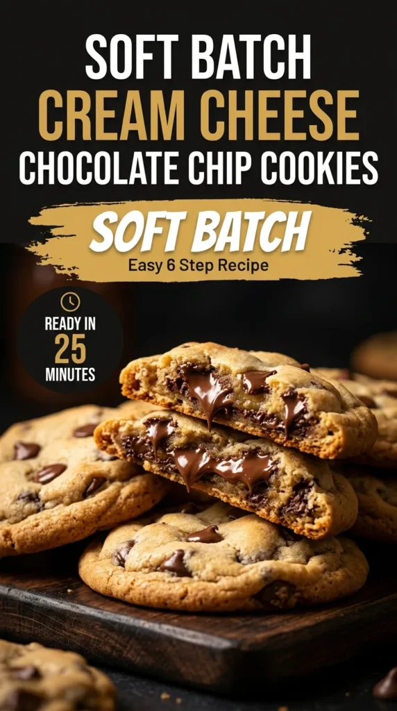 A stack of soft, thick chocolate chip cookies on a cooling rack, showing melted chocolate and a tender texture.