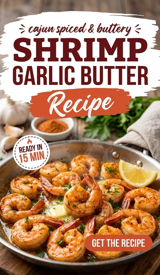 Garlic Butter Shrimp with Cajun Seasoning | Easy 20 Minute Seafood Dinner recipe
