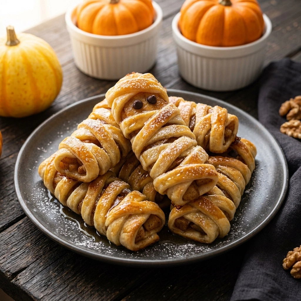 Spooky Halloween Mummy Breakfast Rolls Recipe to Delight Kids | Easy Halloween Brunch recipe