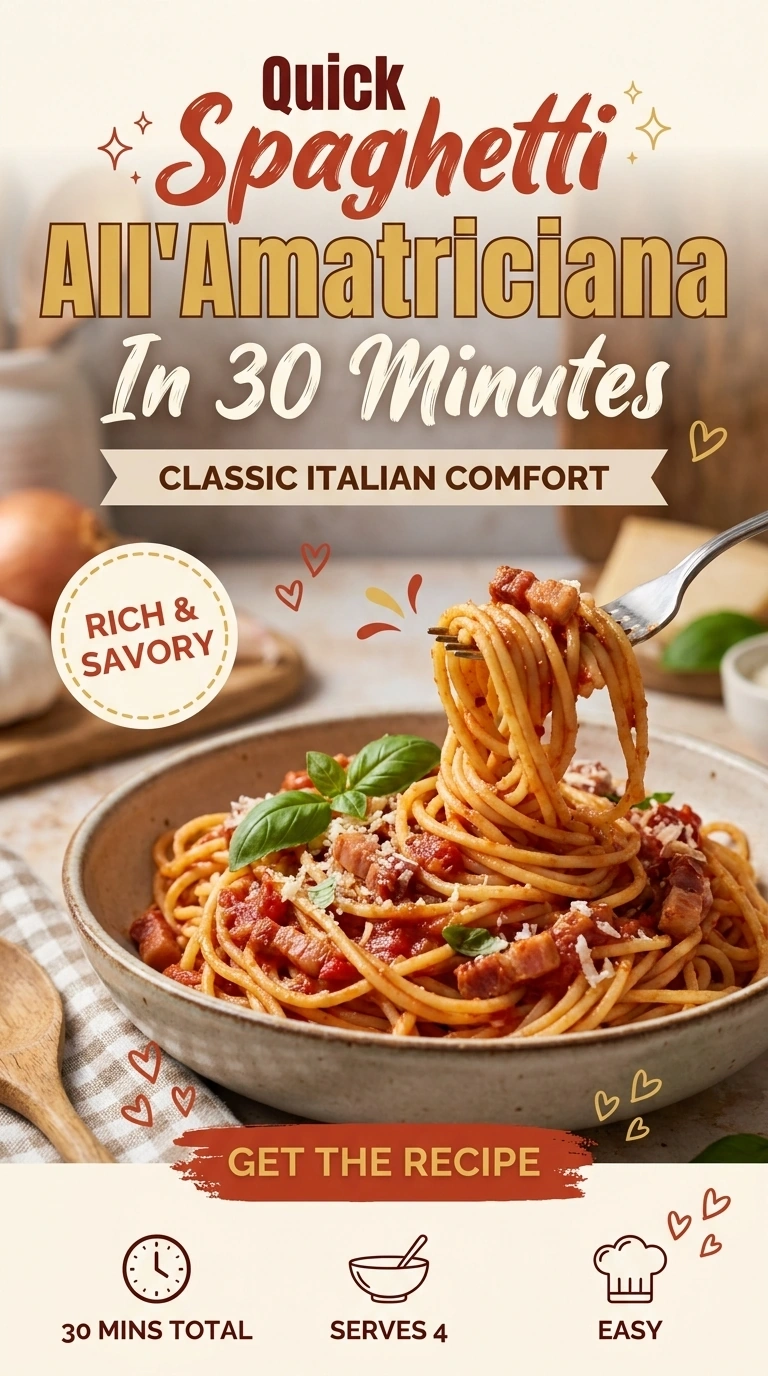 30-Minute Spaghetti All’Amatriciana | Easy Roman Pasta Dinner Recipe recipe