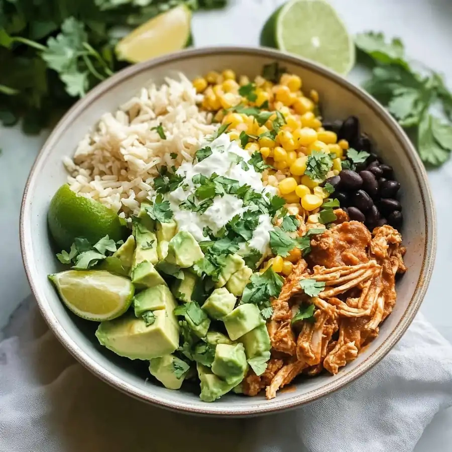 Slow Cooker Mexican Chicken Burrito Bowl: Quick & Flavorful recipe