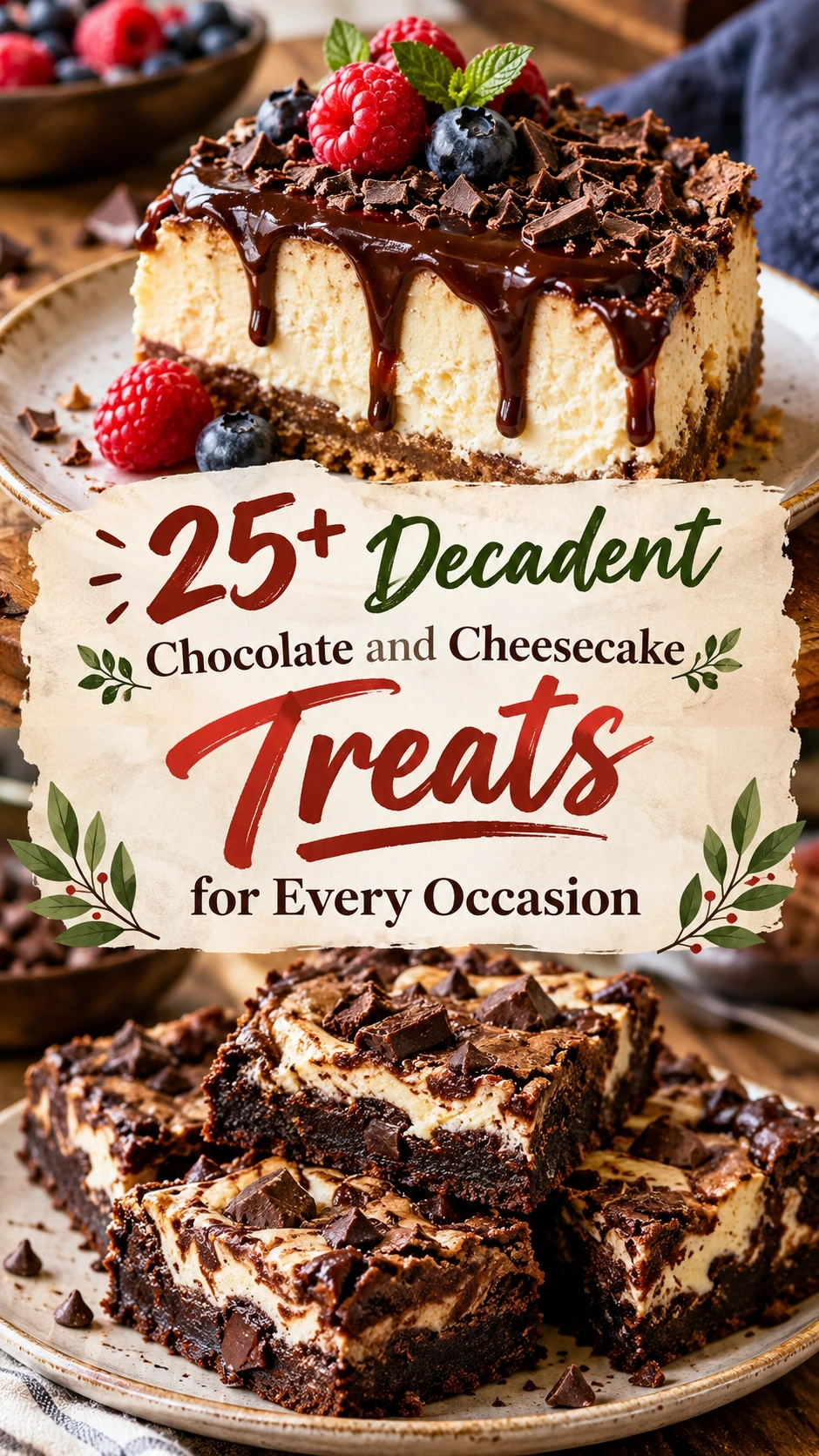 25+ Decadent Chocolate and Cheesecake Treats for Every Occasion recipe